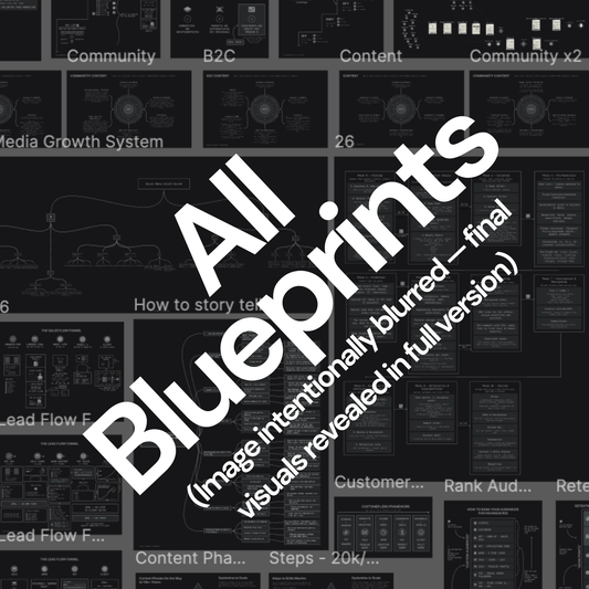 Every Business Blueprint: Business Accelerator + 21 detailed blueprints and growth systems
